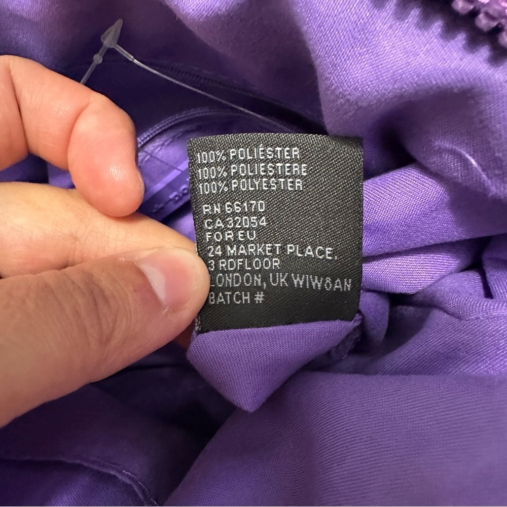 Urban Outfitters Silence + Noise Max Pucker Quilted Crossbody Purple Bag NWOT - Picture 11 of 11
